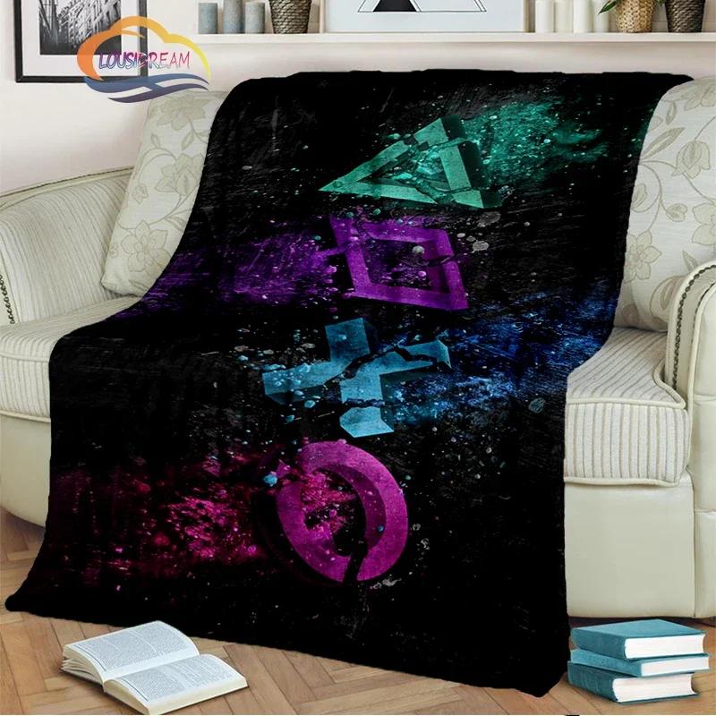 Game Blanket Pad S  Controller Soft and Comfortable  Sofa Bed Bedroom Decoration  Gamer Gift