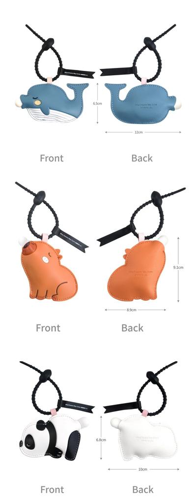 [LeChengMM] Keychain Super Funny Decompression Idea Bubble Blowing Cartoon Keychain, Capibara