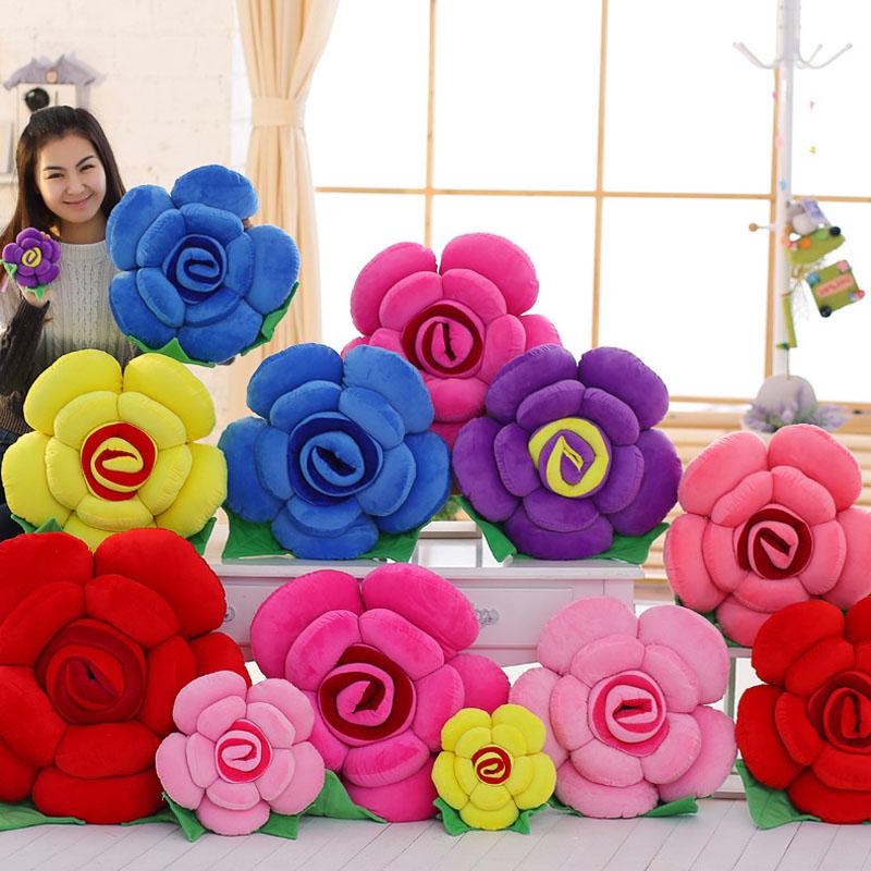 3D Rose Throw Pillow for Couch - Luxury Home & Wedding Decor, Perfect Valentines Gift