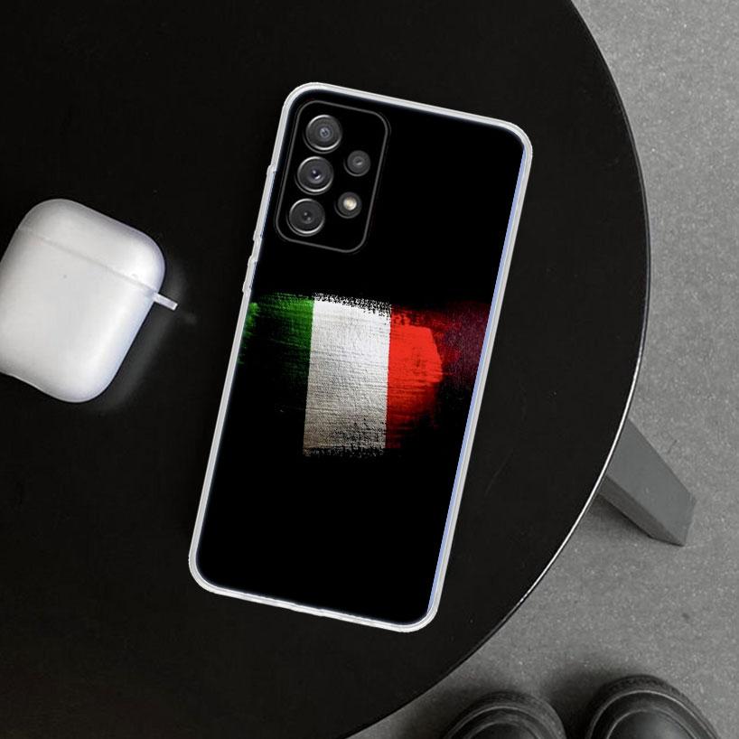 Italy Flag Phone Case Cover for Samsung Galaxy A12 A22 A32 A52 A72 A02S A51 A50S A31 A20S A10S Note 20 Ultra 10 Plus Galaxy A52