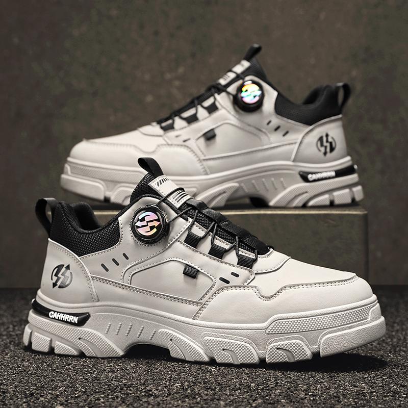 New Men Shoes Unisex Corner Low Cut Boots British Style Workwear Shoes Motorcycle Shoes Versatile Casual TrendyZapatillas Hombre