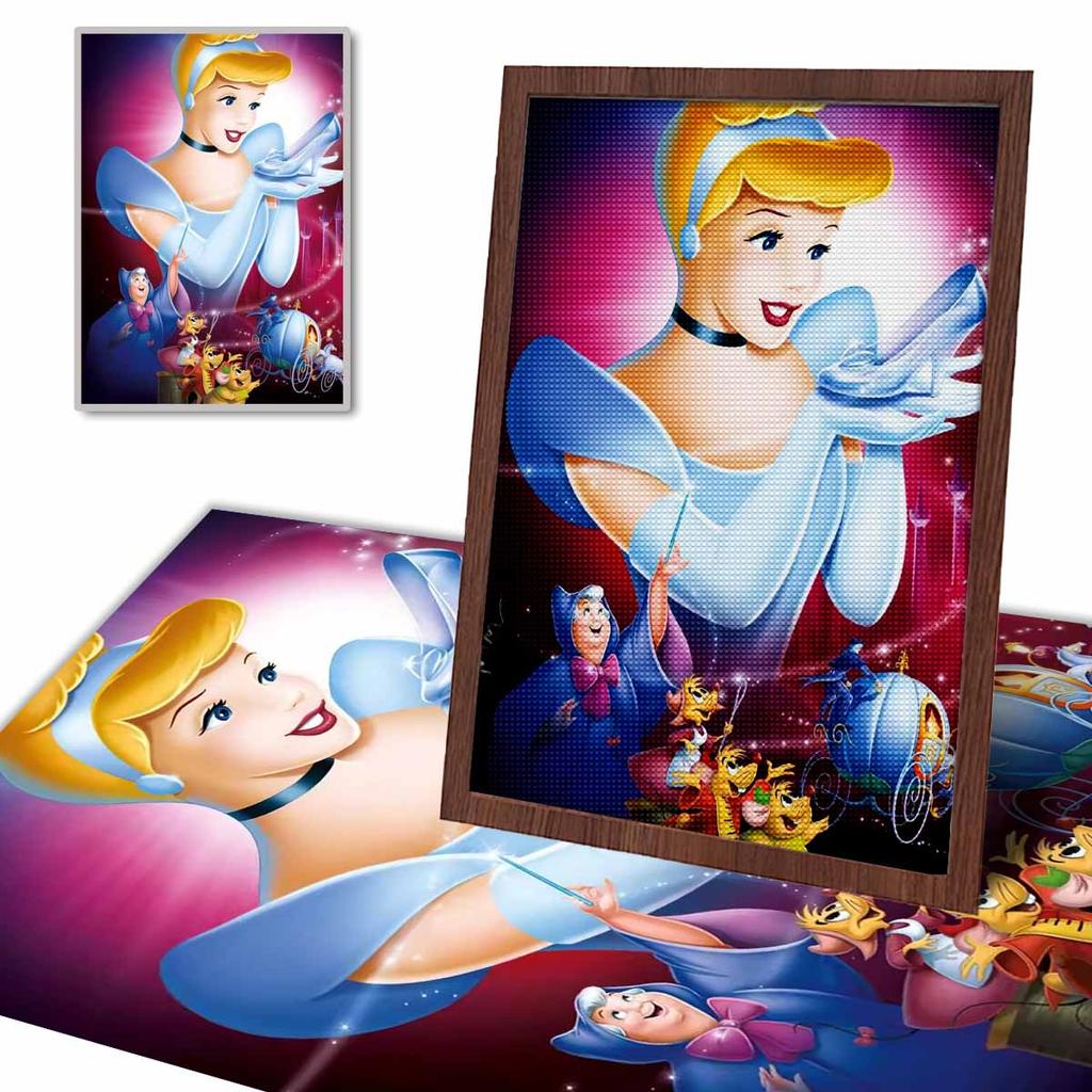 DIY Diamond Painting Crystal Shoes and The Princess Cross Stitch Kit Mosaic Art Diamond Painting Full Circle Diamond Home Decoration