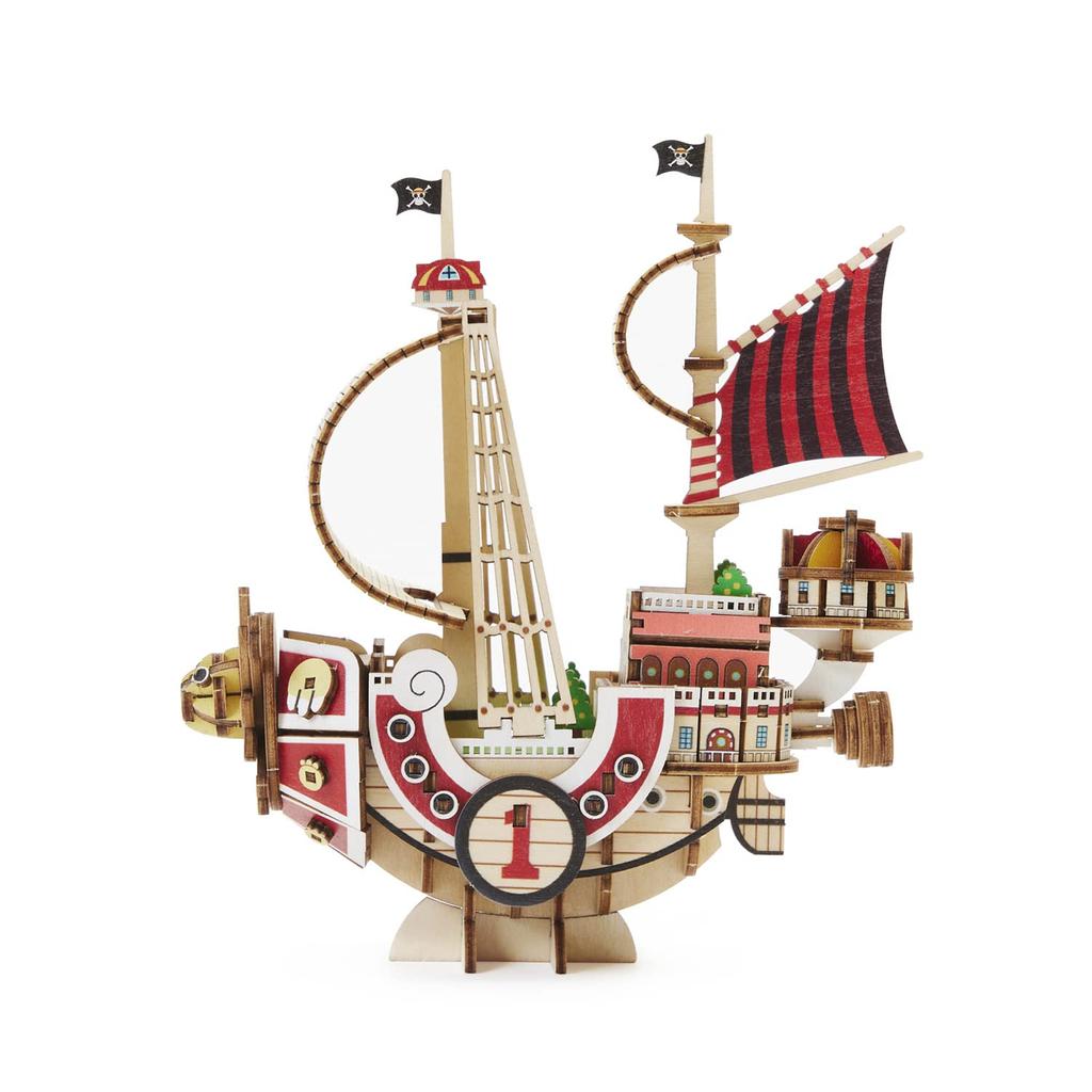 Thousand Sunny One Piece 3D Wooden Puzzle No Tools Required Advanced Level 139 Pieces Finished Size 142 x 64 x 132 mm ki-gu-mi [Officially Licensed]