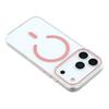 For iPhone 17 Pro Max Magnetic Case Clear PC Phone Back Cover with Metal Buttons