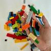 Non-Toxic 100Pcs 12 Shapes Thin Plate Parts City Bulk Building Blocks Mixed Accessory Creative Bricks Compatible Brand 1X1 1X2 1X4 Dots