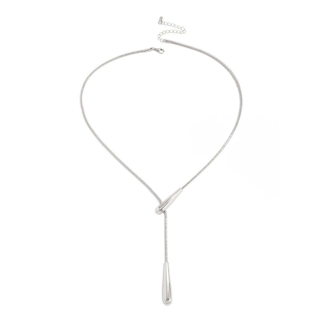 Adjustable Snake Necklace Featuring Metallic Luster Irregular Shape High Quality Iron Sweater Chain for Women Gift