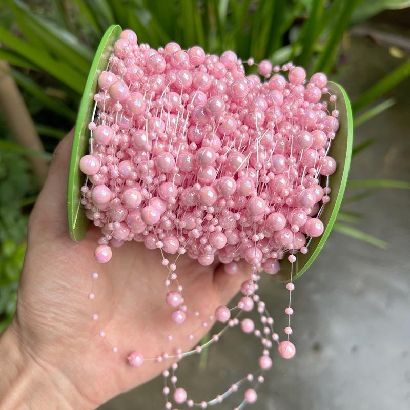 Faux Pearl Fringe Chain Artificial Pearls String DIY Handmade Jewelry Accessories Bridal Hair Accessories Bouquet Decor