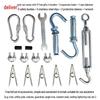 Punch-Free Indoor/Outdoor Steel Clothesline for Drying Quilts & Clothes
