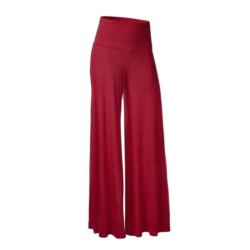 Women's Soft Wide Leg Pants Spring Summer Thin Stretch High Waist Palazzo Korean Casual Pants Loose Oversize Floor Pant