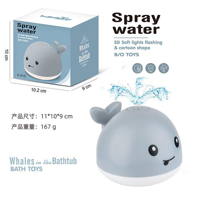 Whale Water Spray Bath Toy With Led Lights For Safe And Fun Bath Time