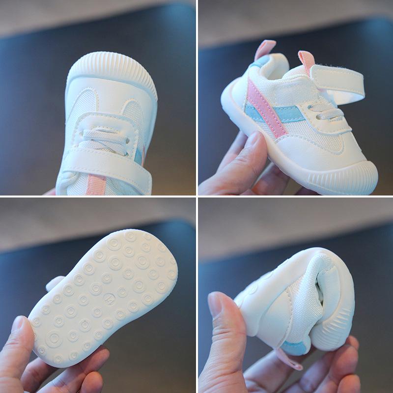 Breathable Mesh Soft Sole Shoes for Newborns & Toddlers - Versatile Spring/Autumn Fashion for Boys & Girls