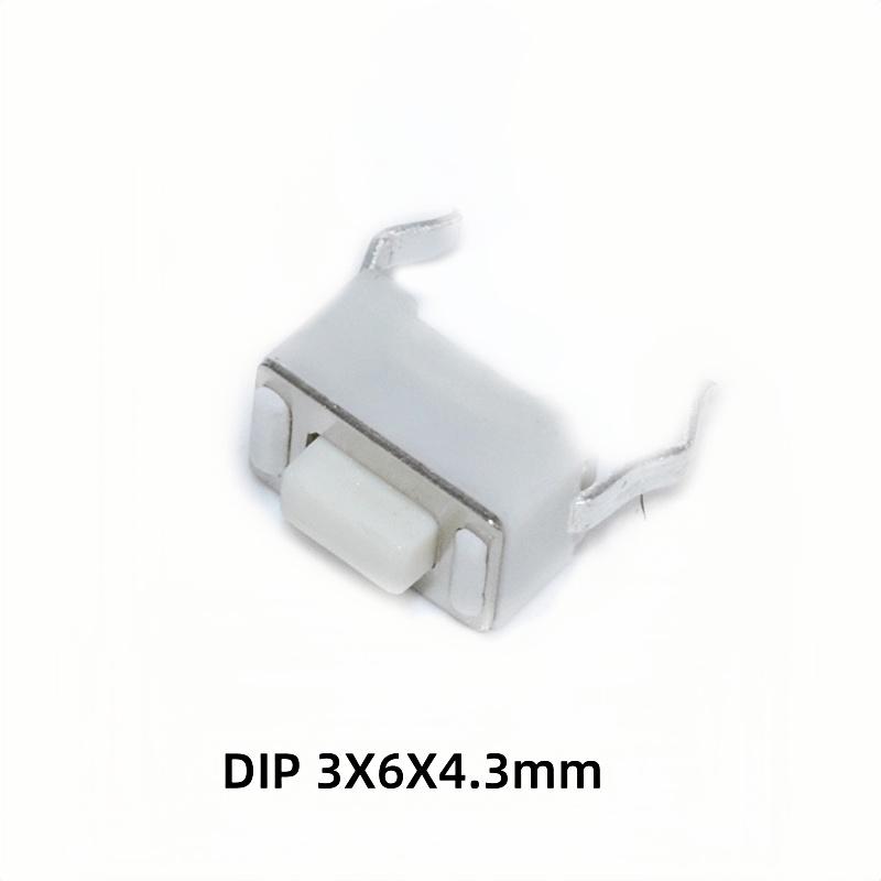 20PCS Micro Tact Push Button Switch 2X4 3X4 3X6 4X4 4.5X4.5 6X6 12X12 DIP SMD Side 2*4 3*4*2.5mm Tactile Tact Key Buttons Switch