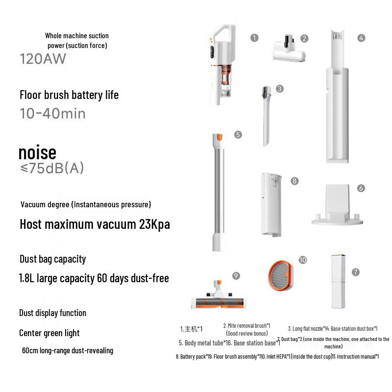 UWANT VC2403 Cordless Smart Self-Emptying Vacuum Cleaner