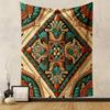 Ornate Geometric Floral Tapestry Design Patterned tapestry home decor, suitable for bedroom and living room, gift