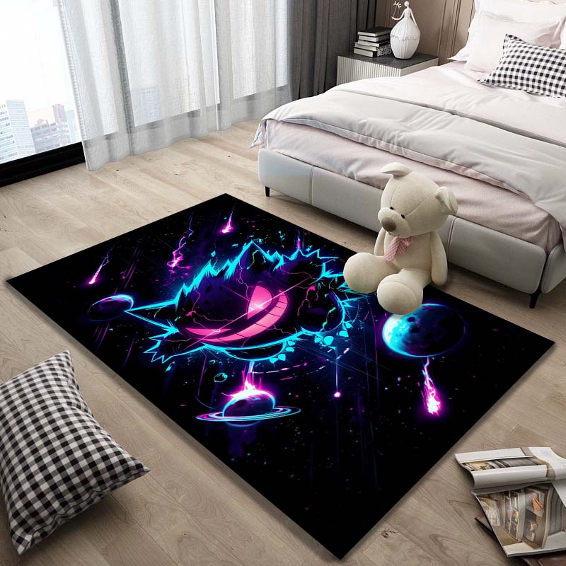 Gengar Pattern Rug - Non-slip Kitchen and Outdoor Rug, Yoga Rug, Home and Bedroom Decor, Birthday Gift