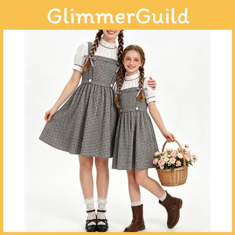 The Wizard Of Oz Style Cosplay Dress With Lightweight Fabric For Themed Party Wear