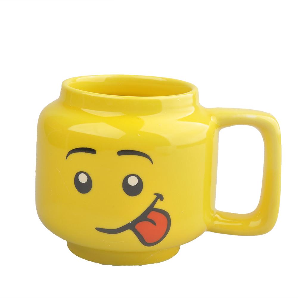 

8.5Oz Small Ceramic Smiley Mug – Funny & Unique Style, Ideal Christmas & New Year Gift for Friends 250 ml