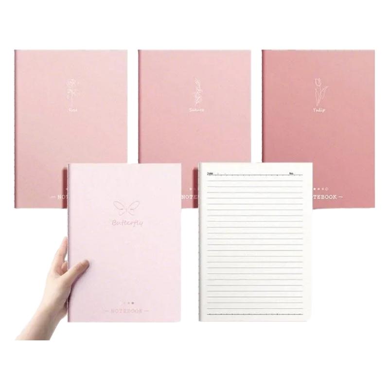 

4 штуки зошитів у лінію для коледжу по 80 сторінок, лінований журнал 7x10 дюймів, великі блокноти для письма та нотування