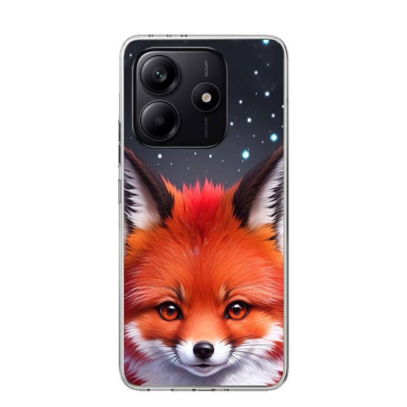 Tier Fuchs Handyhülle Für Xiaomi Redmi Note 15 14 13 12S 12 Pro Plus 11S 11E 11 11T 10S 10 Kunst Weiches Muster Cover Redmi Note 14