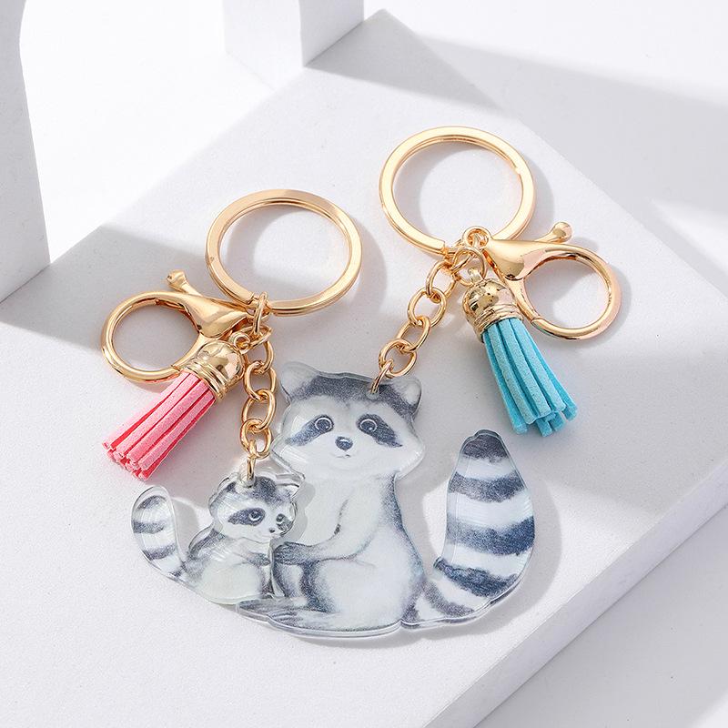 Wooden Otter Couple Keychain Pendant - Valentine's Gift for Partners and Friends