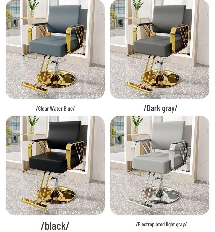 High-End Reclining & Liftable Barber Chair for Salon and Hairdressing