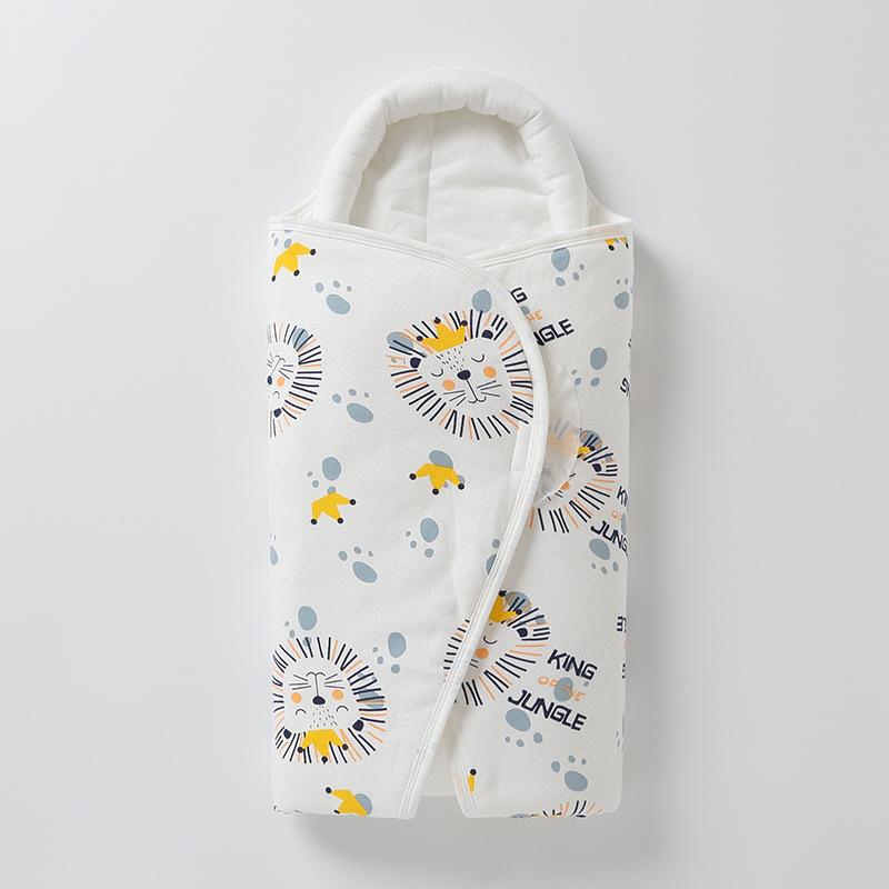 Winter Newborn Wrap Baby Thickened Padded Warm Cotton Hug Quilt Male and Female Baby Wrap Anti-startle Swaddling Swaddling