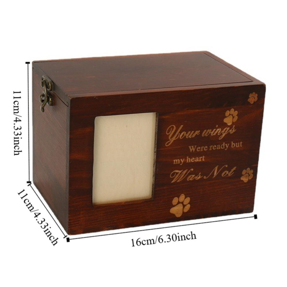 With Photo Frame Pet Commemorative Urn Personalized Pet Cremation Urn  Sympathy Gift