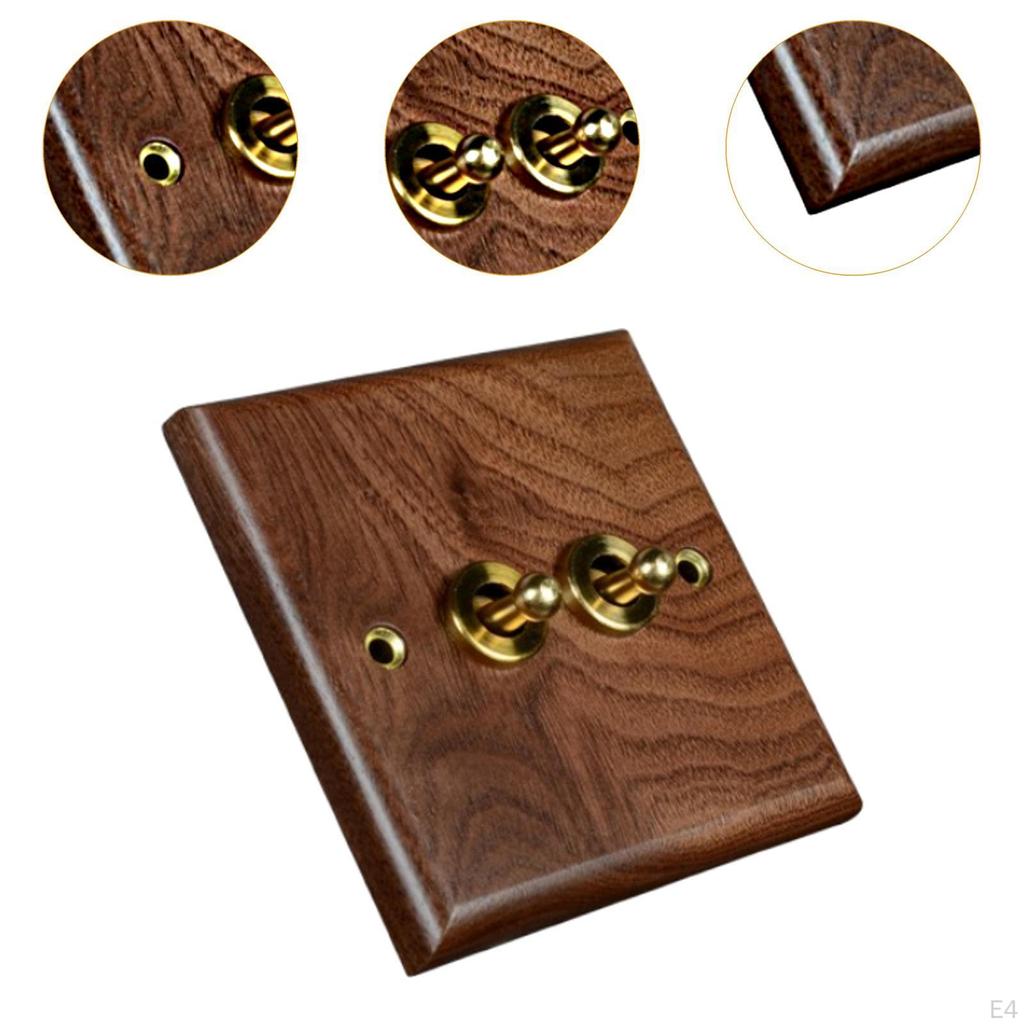 Placă, Semn de ieșire din lemn, design vintage, întrerupător cu pârghie din alamă, placă decorativă de perete pentru cafeneaua hotelului