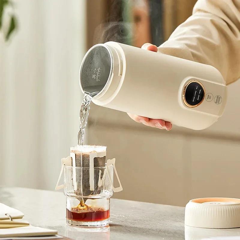 New Electric Kettle Portable Heating Cup Multifunctional Boiled Water Pot Smart Teapot Adjustable Temperature Kettles EU Plug