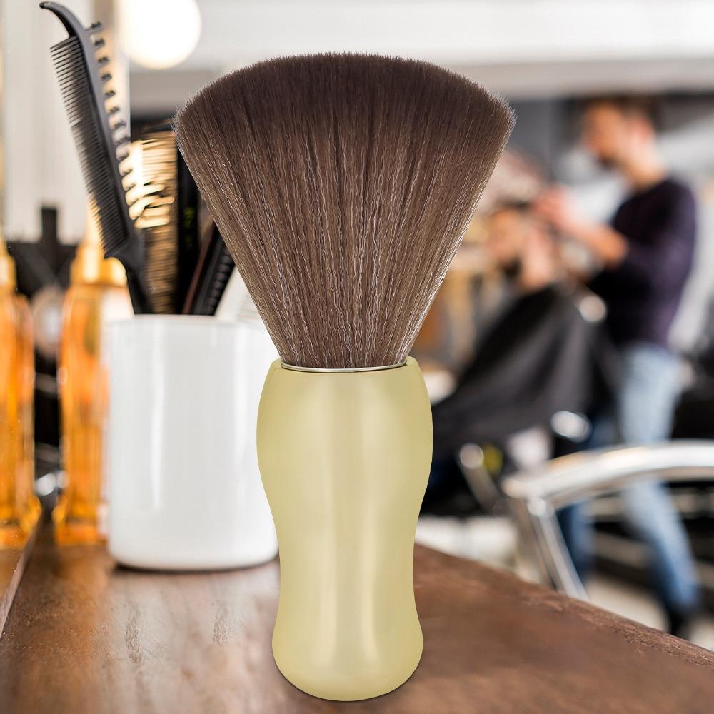 Haircutting Neck Duster Brush Salon Hair Sweeping Brush Soft Nylon Bristle Professional Barber Tool for Men Women Face Neck