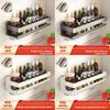 Wall Mount Spice Rack With Removable Shelves For Kitchen Organization And Storage