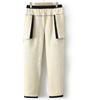 Women's Fleece-Lined Lamb Wool Pants for Petite and Plus Sizes - Loose, Thick, and Ideal for Outdoor Wear