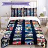 3-teiliges Bettbezug-Set (1 * Bettbezug + 2 * Kissenbezug, ohne Kern), NFL Print Weiches All-Season Bettwäscheset, Heim Schlafzimmer Dekor Geschenk