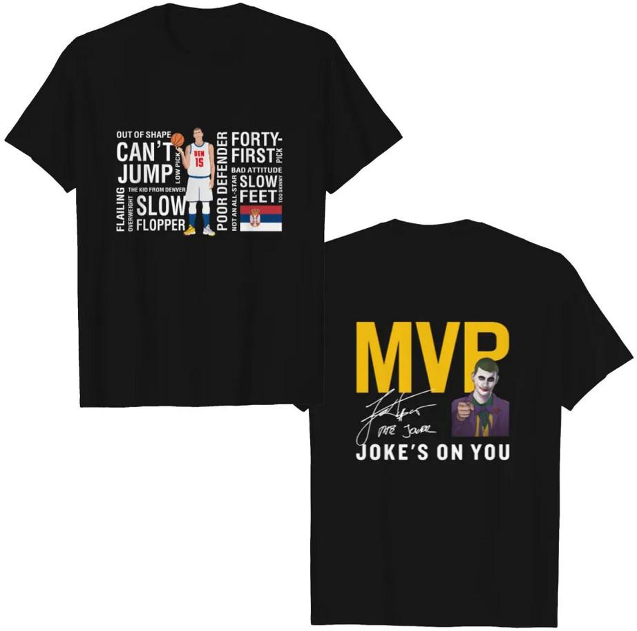 

Limited Edition Nikola Jokić Tee – MVP Joke’s On You Heavyweight Shirt for Fans L