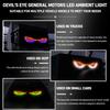 Car LED Devil's Eye Vehicle Signal Lights Universal Dynamic LED Headlights Windshield Decoration Auto Truck Warning Strobe Lamps
