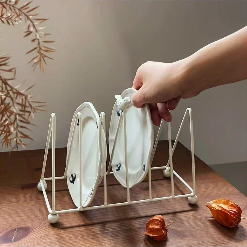 Retro Bird Triangle Cutlery Rack Kitchen Dish Storage Organizer Home Desktop Bookshelf Dining Table Decor Household Kitchen Tool