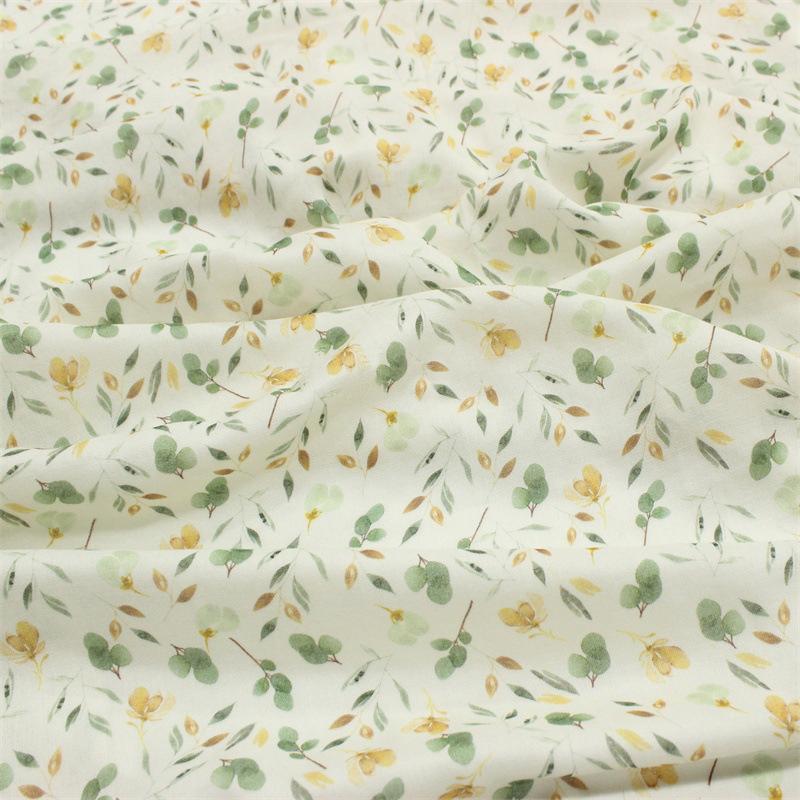 150X100cm Double Layer Gauze Fragmented Flowers Printing 70% Eco-Friendly Bamboo Fiber 30% Cotton Knitted Baby Fabric DIY Cloth