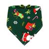 Holiday Pet Neckwear, Soft Christmas Neckerchief Cartoon Printed Dog Scarf Collar for Picture Days, Party Wear and Seasonal Style
