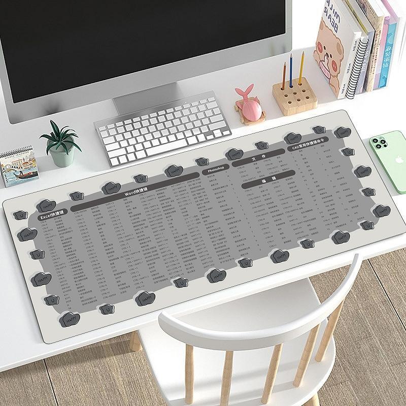 Guraide Office Extra velká podložka pod myš se zkratkami