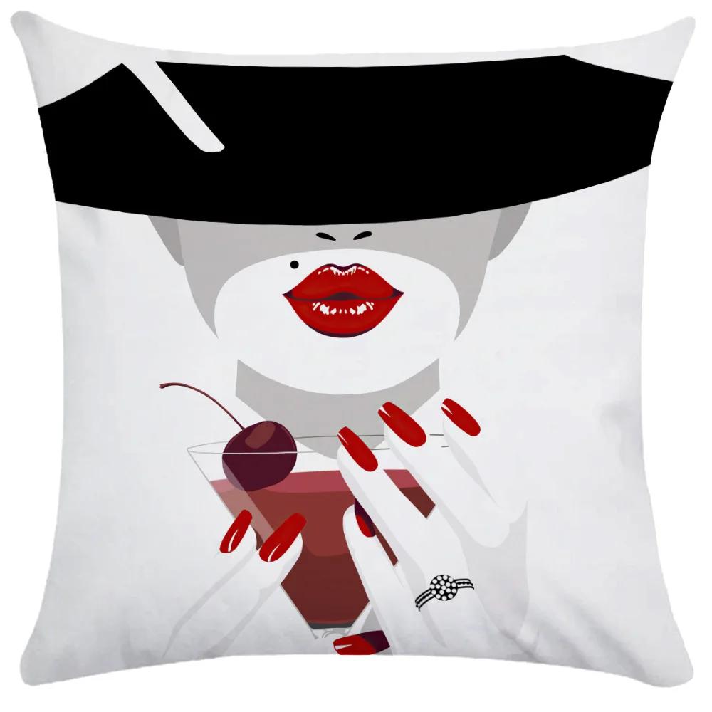 Home Decor Throw Pillow Covers Room Aesthetics Fashion Ladies   Double Bed Cushion