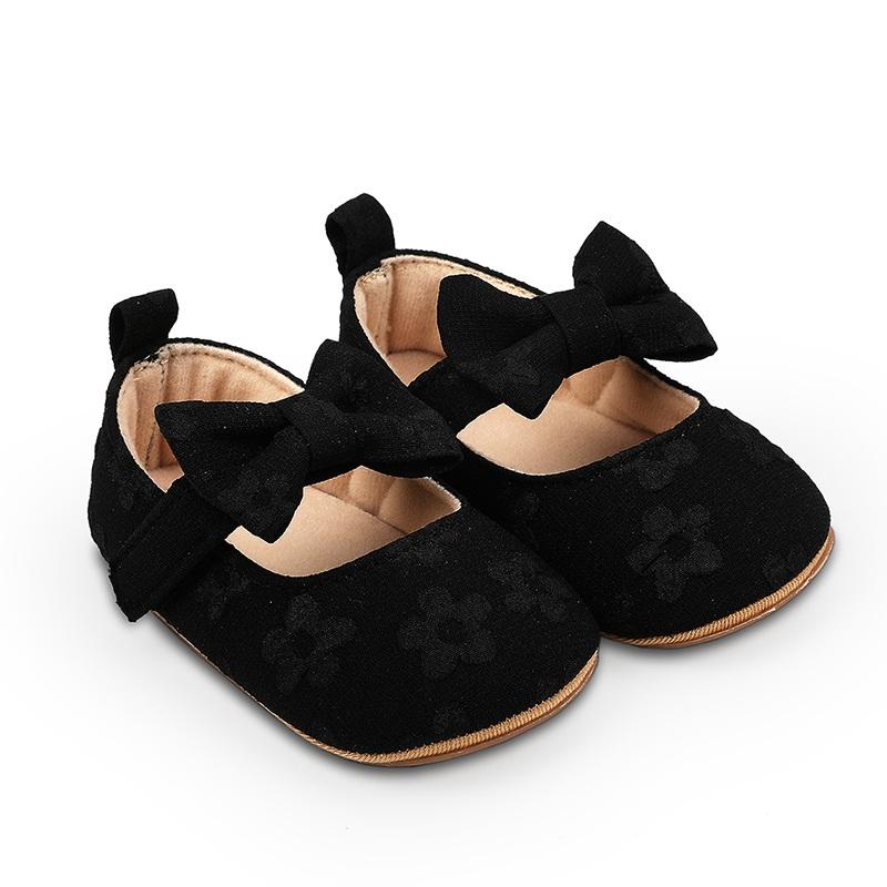 

Хлопковая обувь для маленьких девочек, ретро-цветочный дизайн с бантом, весенне-осенняя обувь для малышей, обувь для первых ходунков для младенцев 12