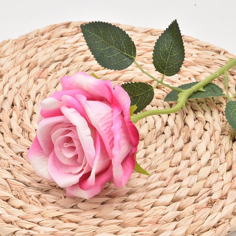 Velvet Big Single Rose Simulation Flower For Photography Props And Decor Home