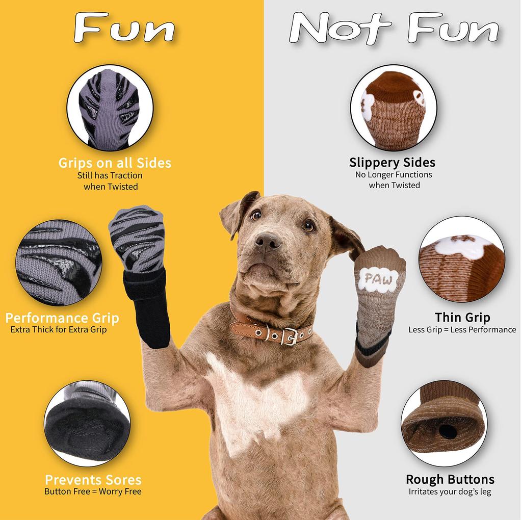 Wasserdichte Anti-Rutsch-Socken für Hunde und Katzen, Outdoor-Hundeschuhe, Kleine und mittelgroße Haustiersocken