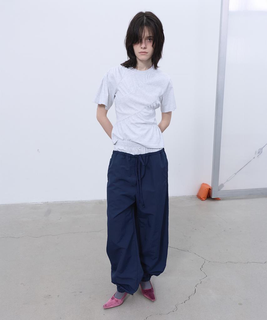 LCDC™ Shirring T-Shirt (Light Gray)