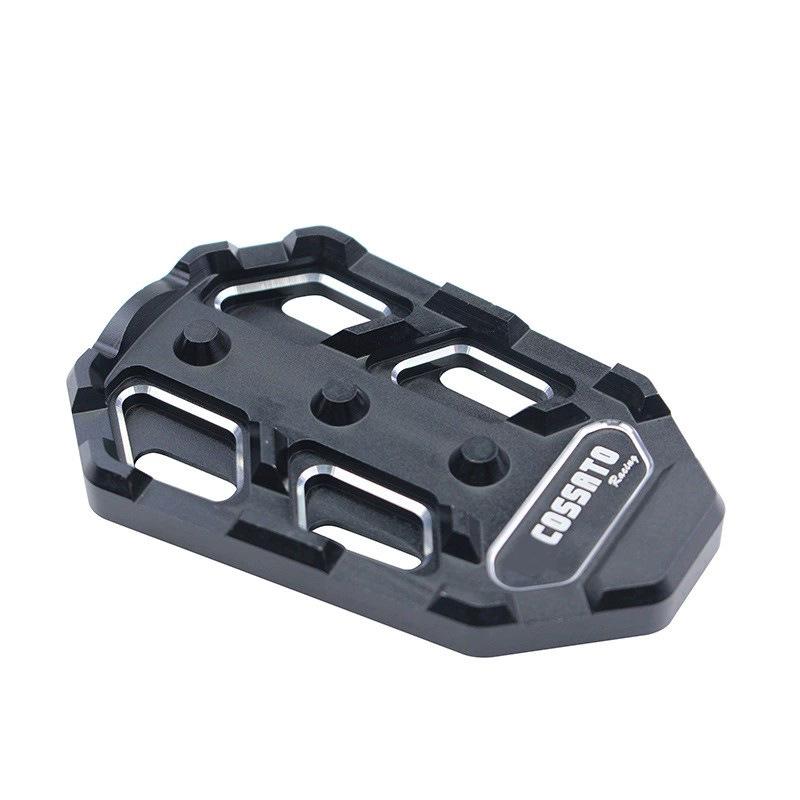 Compatible KY400X/500X Aluminum Alloy Non-Slip Footrest Pedal for Enlarged Rear Footrest.