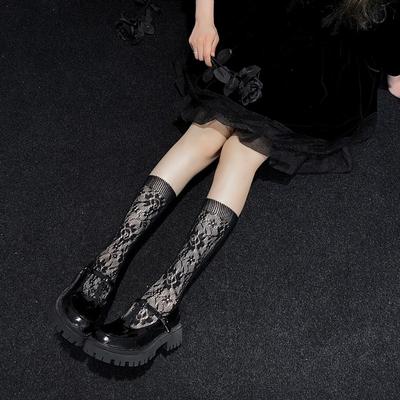 Lace Lace Tube Socks Children Lolita Calf Socks J Cute Sweet Long Tube Thin Olita