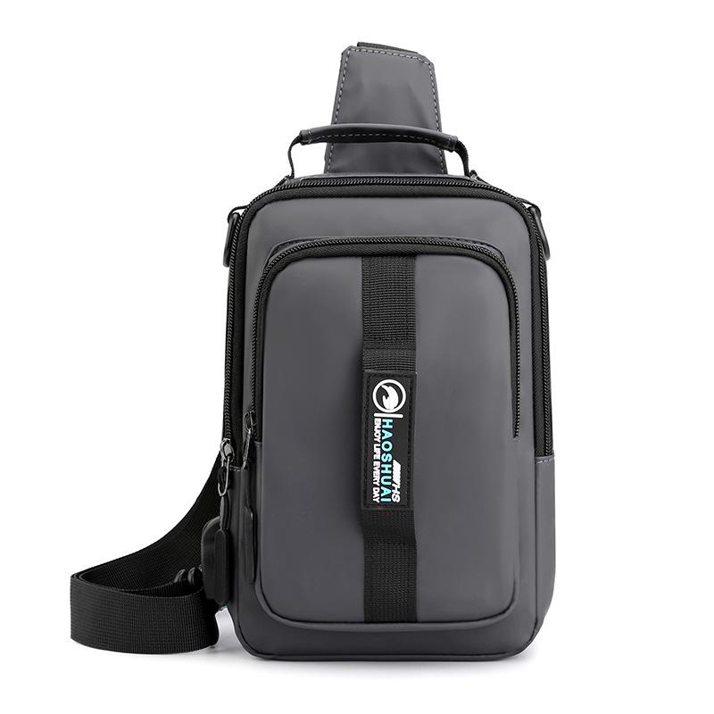 Multifunctional Men's Breast Bag Fashion Casual Shoulder Crossbody Bag Outdoor Travel Bag