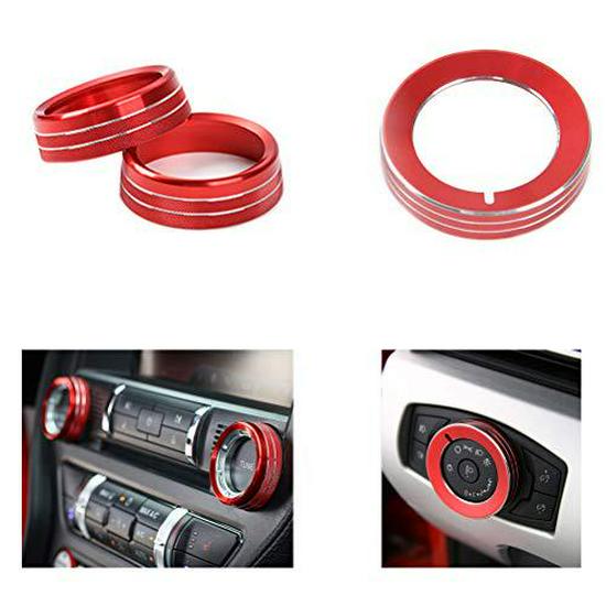 2015-2023 Ford Mustang A/C Knob & Console Decorative Ring