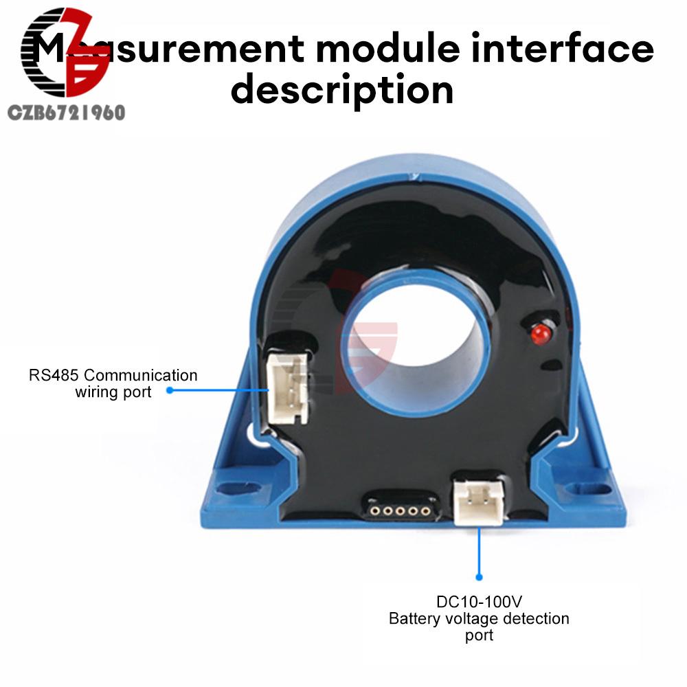 H80c Rv Car Battery Capacity Tester 3.5inch Touch Color Screen Bidirectional Current Detection Coulomb Meter DC 10-100V 50A 400A