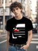 Classic Car Graphic Tshirt Graphic Tshirt - Black with Wh...
